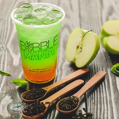 Зеленый чай с сиропом и топпингом в Bubble Mania Bubble Tea по цене 570 ₽