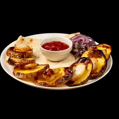 Молодой картофель на углях с курдюком в Леон по цене 300 ₽