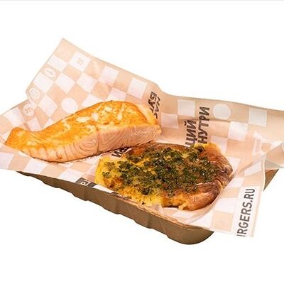 Стейк лосось в ББ & Бургерс по цене 1000 ₽