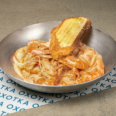 Креветки магаданские в соусе биск сливочный в Охотка по цене 680 ₽