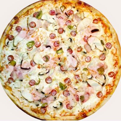 Пицца с охотничьими колбасками S в Pro Sushi по цене 818 ₽