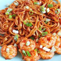 Рисовая лапша c креветками в ASIA FOOD-Вьетнамская Кухня