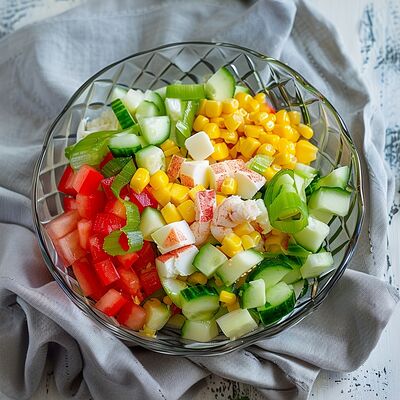 Салат Крабовый с огурцом в Море обедов по цене 120 ₽