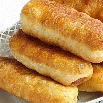 Сосиска в тесте жареная в Донер&Кебаб по цене 150 ₽