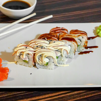 Ролл запеченный Бекон в Ваби-Саби Халяль по цене 245