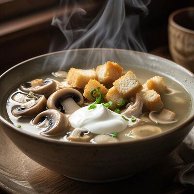 Грибной суп в Steel Grill по цене 310 ₽