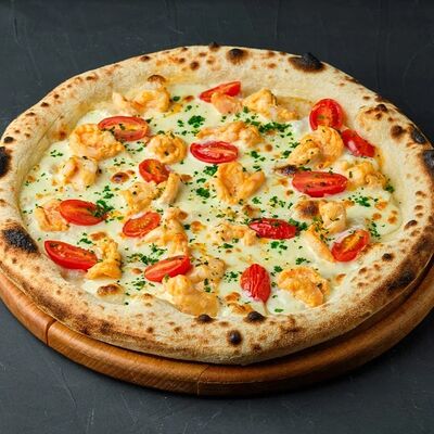 Пицца с креветками в соусе Том ямв Mesto Burger по цене 629