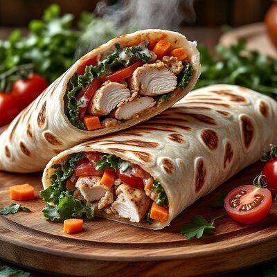 Шаурма с курицей в Чудо тандыр по цене 390 ₽
