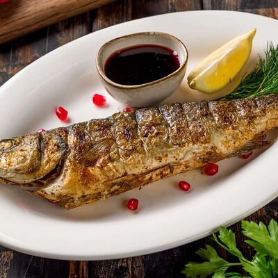 Сибас на углях в Lavash по цене 1400 ₽