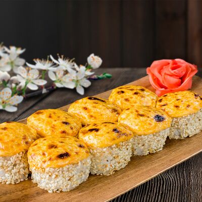 Запеченный ролл Олимп в Вкусные Суши Premium по цене 449