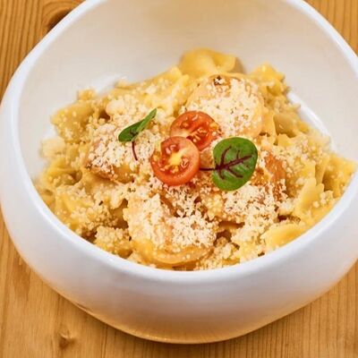 Мак энд чиз с креветкамив 4 сыра по цене 740 ₽