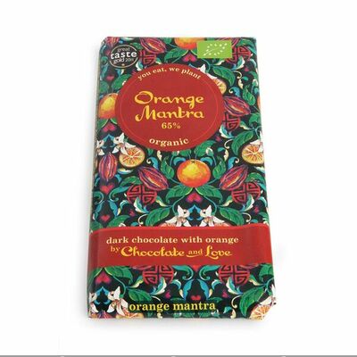 Шоколад Chocolate and Love Апельсиновая мантра 65% какао Organic Chocolate and Love Ltd в Азбука Вкуса Экспресс Меню по цене 395 ₽