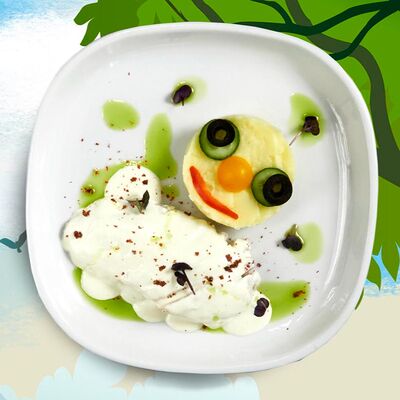 Куриная грудка су-вид с картофельным пюре в Остерия Il Massimo по цене 550 ₽