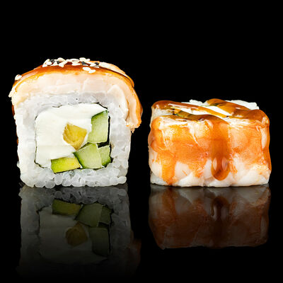 Филадельфия с креветкой в Дракон по цене 530 ₽