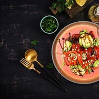 Салат с Grill-овощами в La Villa