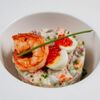 Оливье с креветками, тартаром из телятины и красной икрой в Lure Oysterbar по цене 890