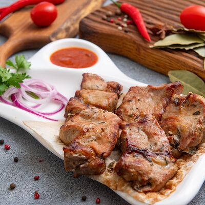 Шашлык из cвинoй мякоти в Звёздная ночь по цене 850 ₽