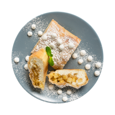 Штрудель творожно-яблочный от шеф-пекаря Ав в Азбука Вкуса Экспресс Меню по цене 209 ₽