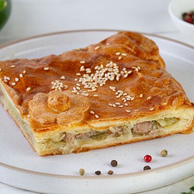 Свинина с картофелем и луком в Сама спекла по цене 999 ₽