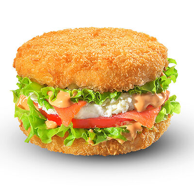 Суши-Бургер с лососем в Суши Make по цене 459 ₽