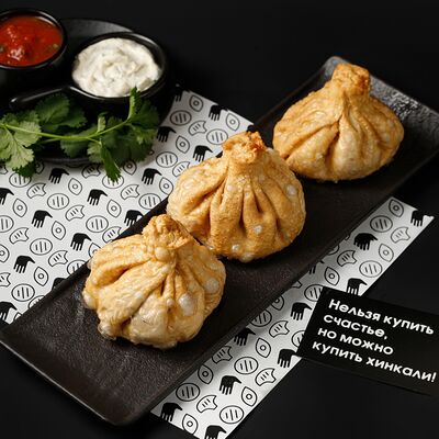 Жареные хинкали со шпинатом в Мамой клянусь по цене 315