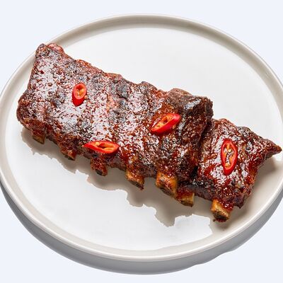 Свиные ребра в медово-горчичном соусе в Drunken duck pub по цене 1010 ₽