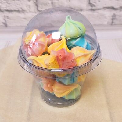 Печенье Радуга безе в стакане в Брусникино по цене 100 ₽