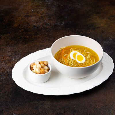 Куриный суп с перпеленым яйцом в Город детей по цене 391 ₽