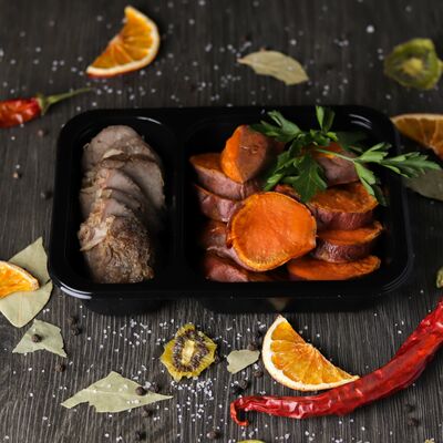 Ростбиф во вьетнамском маринаде с картофелем и тыквой в Кафе RSC по цене 350 ₽