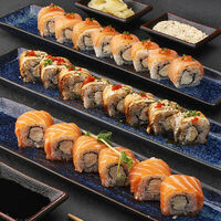 Сет Филадельфия ( лосось, копчёный лосось, угорь) в Mojo