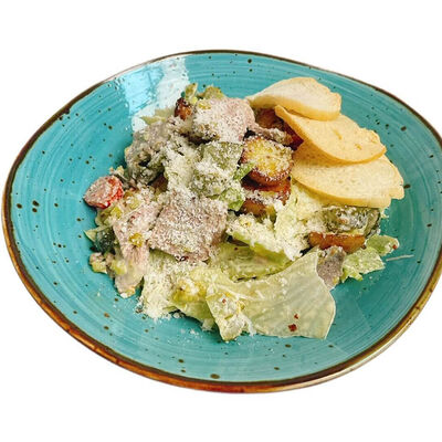 Салат с бужениной, картофелем, соленым огурцом в АндерСон по цене 580 ₽