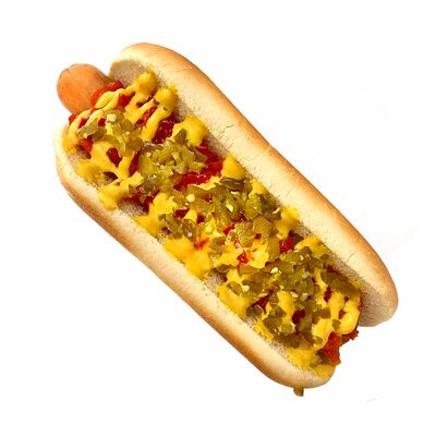 Хот-дог Мексика в П-ПЕППЕРОНИ по цене 439 ₽