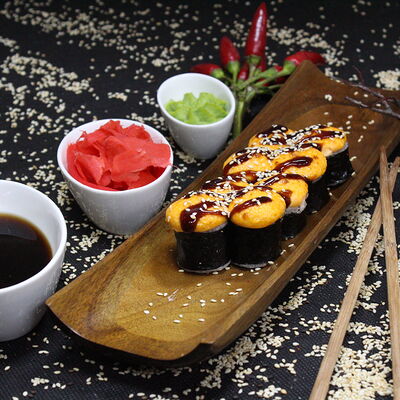 Запеченный с угрем в Много пиццы по цене 502 ₽