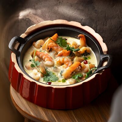 Чкмерули с креветкой в ЮжанеГорожане по цене 1168 ₽