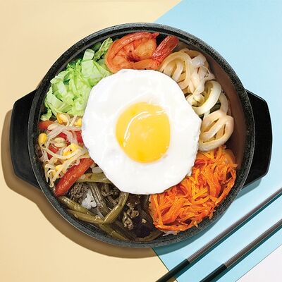 Бибимбап с морепродуктами в Mad Chicken по цене 750 ₽