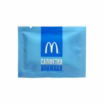 Салфетка влажная в Макдоналдс по цене 2 ₽