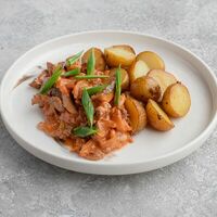 Бефстроганов в Печка