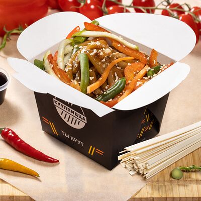 Вок Премиум Удон с овощамив Шаурма Куулпицца по цене 615 ₽