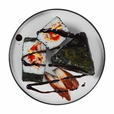 Онигири с угрем в соусе Унаги в Азбука Вкуса Экспресс Меню по цене 219 ₽