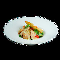 Цезарь с курицей в Fat house