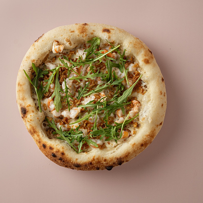 Пицца трюфельная с креветками в Rollwell по цене 700 ₽