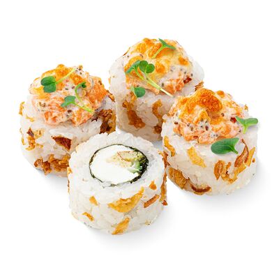 Запеченный ролл Тартар трюфельный лосось в Сушивёсла по цене 385