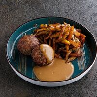 Котлеты с жареным картофелем в Puberty