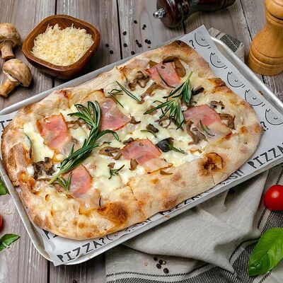 Пицца Бекон и грибы в Pizza? Si! по цене 792 ₽