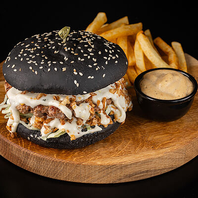 Е-Бургер в DARK SIDE шаурма & гриль по цене 785 ₽