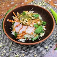 Рис с копченой свининой и халапеньо в соусе унагив АрисА - лавка азиатской еды