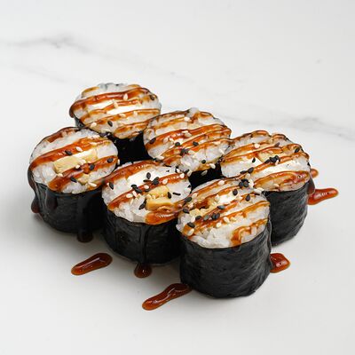 Малый ролл Омлет, соус унаги №7 в Ёбисан по цене 469 ₽