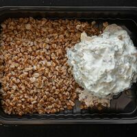 Тефтель куриная с грибным соусом с гречкой в Грабли Food bar 1