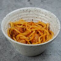 Спагетти с куриными фрикадельками в Dimcoffee