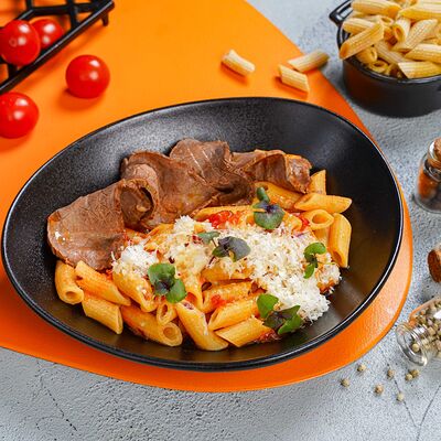 Паста Арабьята с говядиной су-вид в Оу май паста по цене 650 ₽